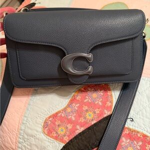 Coach Blue Leather Crossbody Bag-Tabby